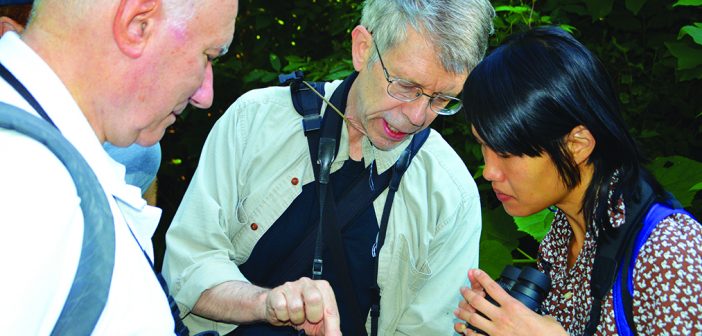 Tour leader Tom Stephenson helped identify the different species with a nifty 3D App.